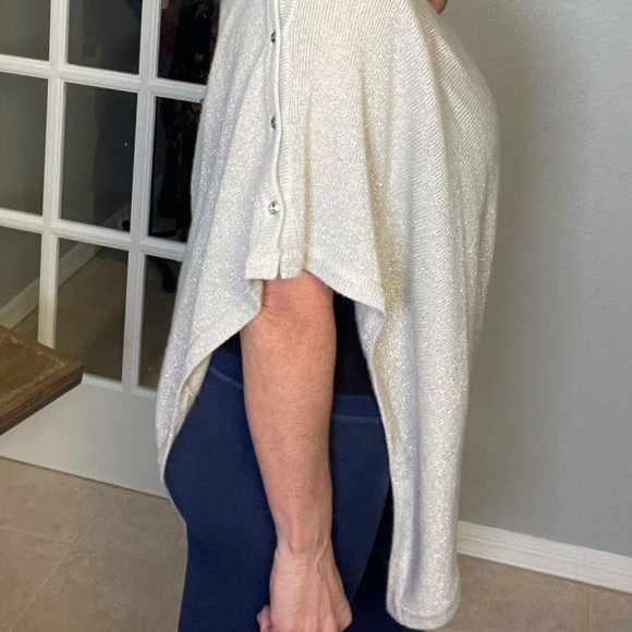 Lilly Pulitzer Cashmere Poncho Wrap Sweater - Picture 2 of 9